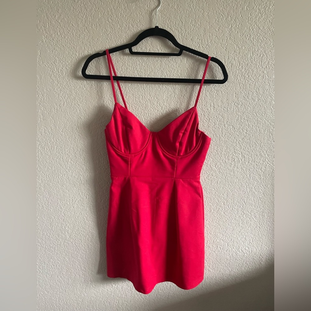 Princess Polly Red Novella Mini Dress
